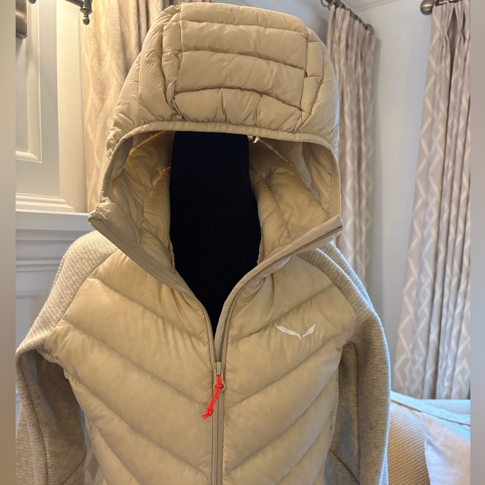 Salewa Oatmeal Down and Knit Hybrid Jacket - Picture 6 of 6